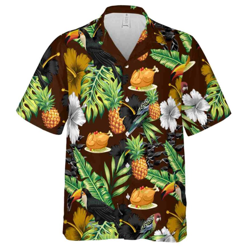 Thanksgiving Leafy Toucan Hawaiian Shirt Fashion forward