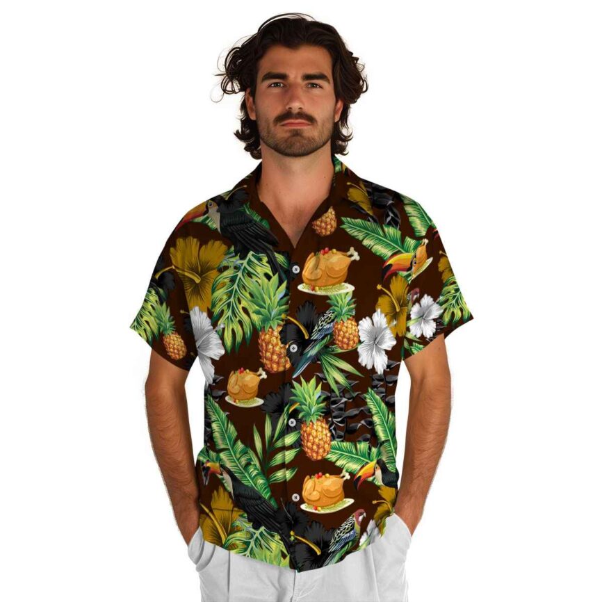 Thanksgiving Leafy Toucan Hawaiian Shirt New Arrival