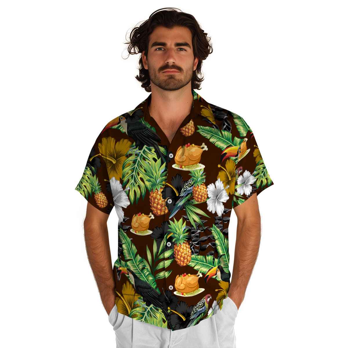 Thanksgiving Leafy Toucan Hawaiian Shirt New Arrival Thanksgiving Leafy Toucan Hawaiian Shirt New Arrival