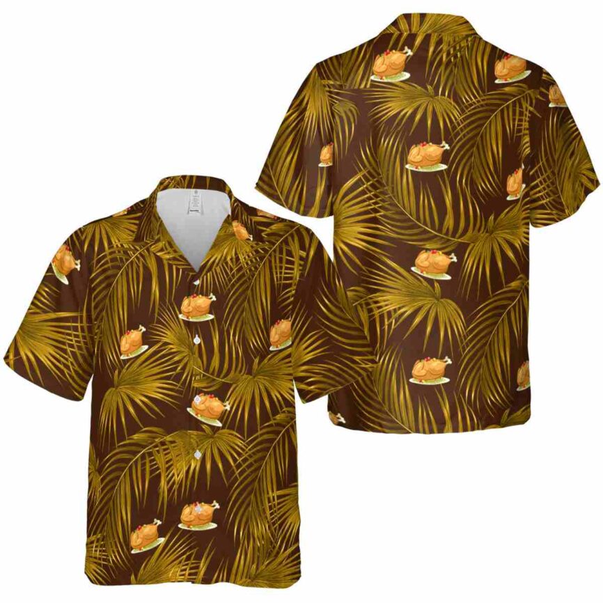 Thanksgiving Palm Frond Hawaiian Shirt Premium grade