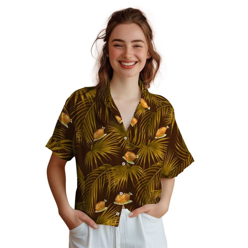 Thanksgiving Palm Frond Hawaiian Shirt Top rated