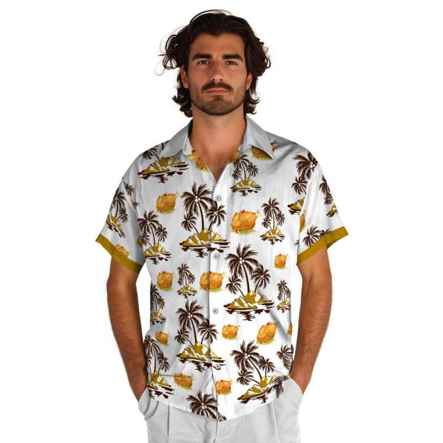 Thanksgiving Palm Island Graphic Hawaiian Shirt New Arrival