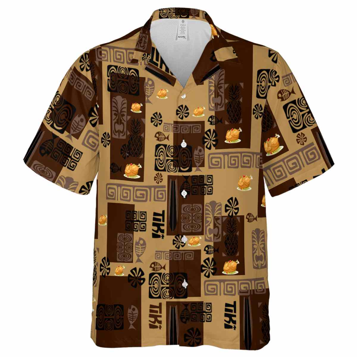 Thanksgiving Tiki Motifs Hawaiian Shirt Fashion forward Thanksgiving Tiki Motifs Hawaiian Shirt Fashion forward