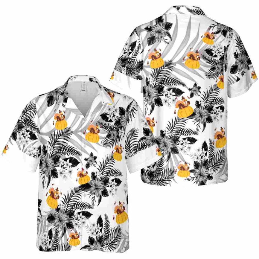 Thanksgiving Tropical Blossom Hawaiian Shirt Premium grade