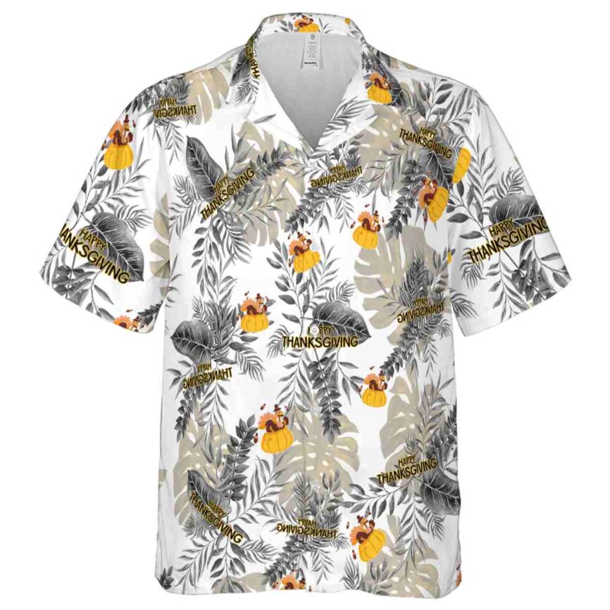 Thanksgiving Tropical Fronds Hawaiian Shirt Fashion forward