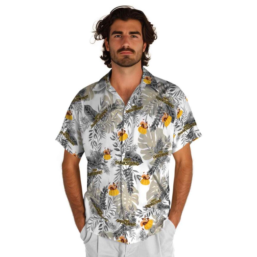 Thanksgiving Tropical Fronds Hawaiian Shirt New Arrival