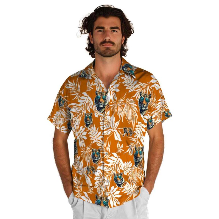 Tiger Bold Foliage Hawaiian Shirt New Arrival