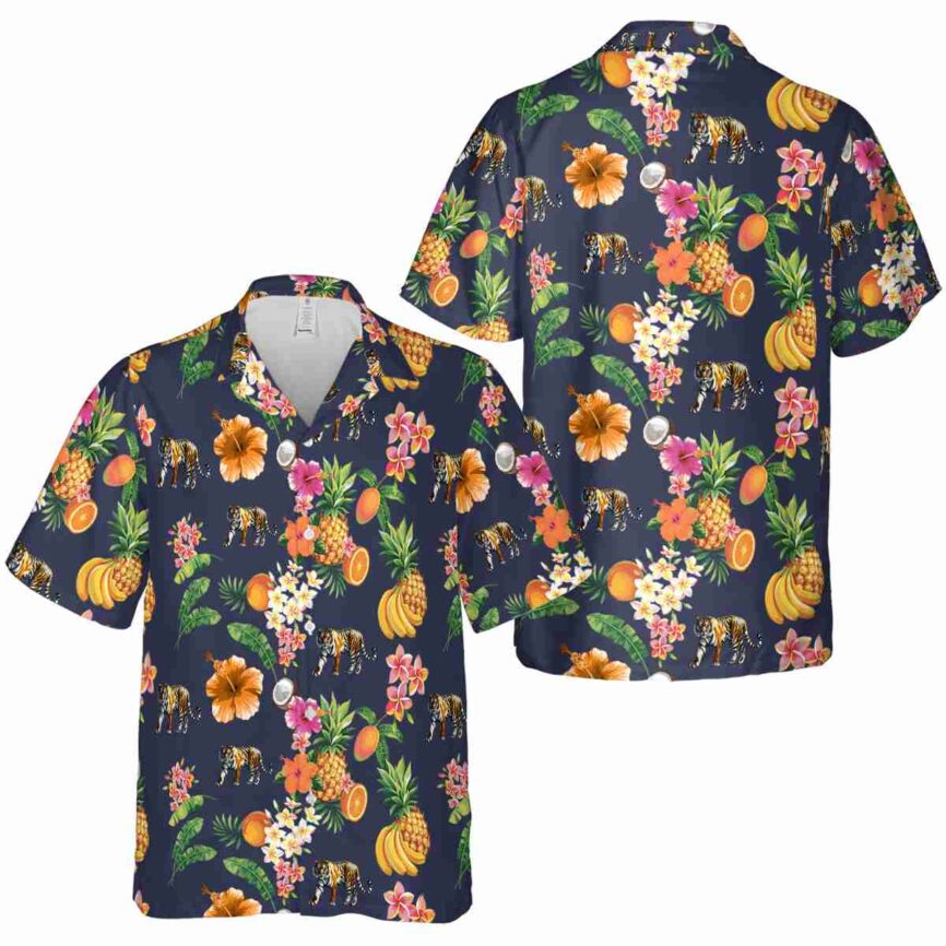 Tiger Fruit Pattern Hawaiian Shirt Premium grade