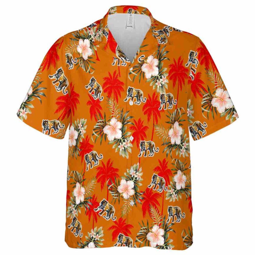 Tiger Hibiscus Palm Hawaiian Shirt Fashion forward