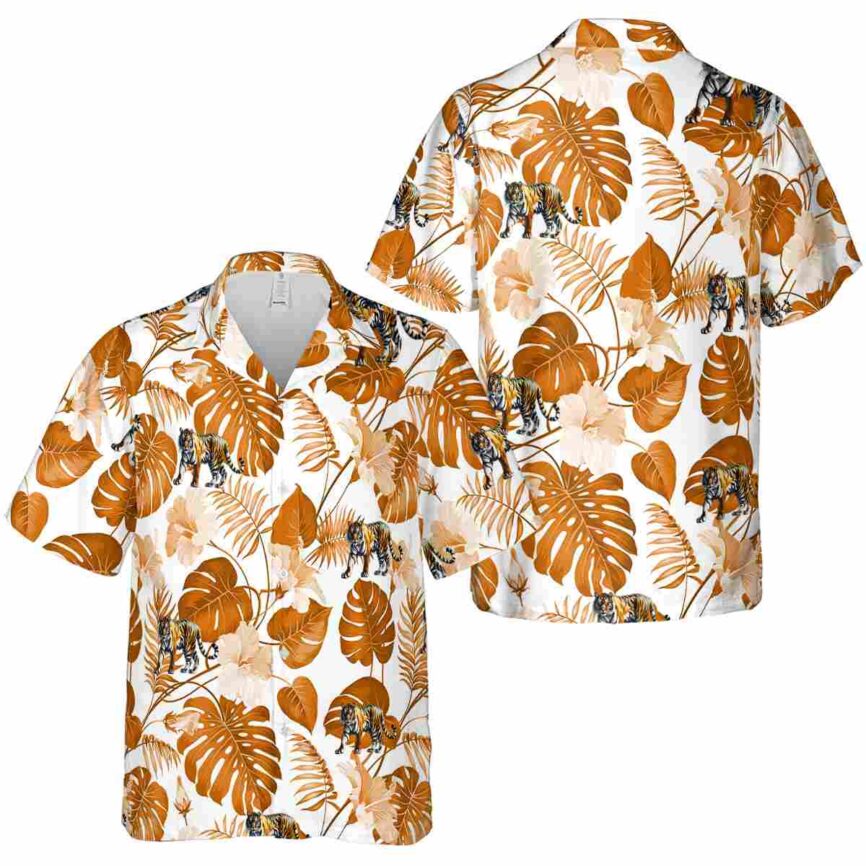 Tiger Leaf Pattern Hawaiian Shirt Premium grade