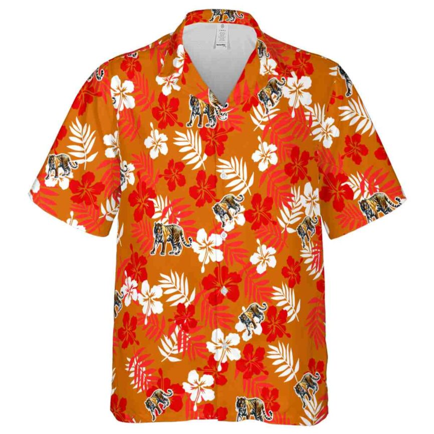 Tiger Leafy Hibiscus Hawaiian Shirt Fashion forward