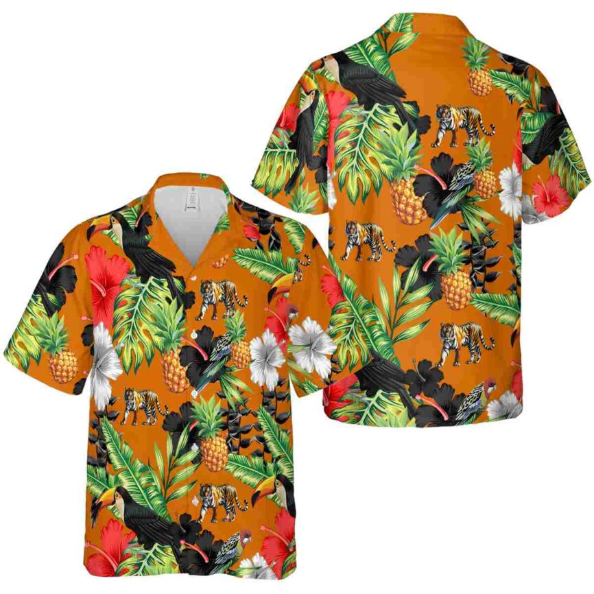 Tiger Leafy Toucan Hawaiian Shirt Premium grade