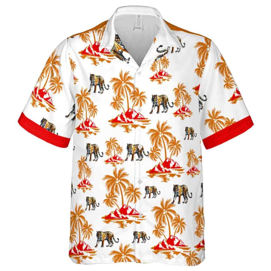 Tiger Palm Island Graphic Hawaiian Shirt Fashion forward