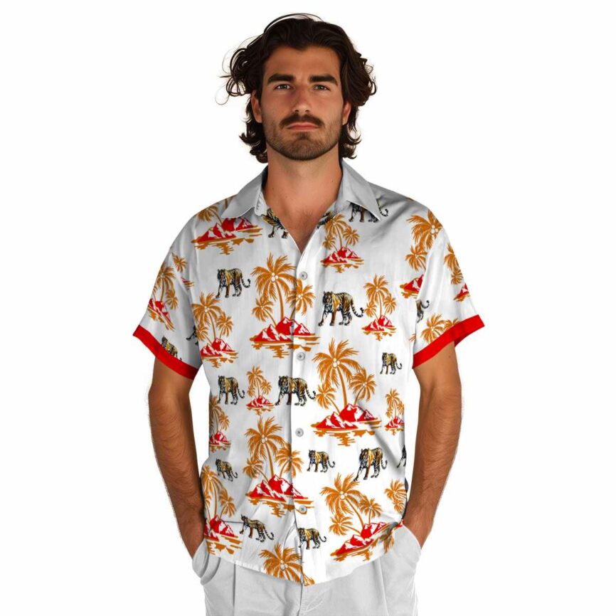 Tiger Palm Island Graphic Hawaiian Shirt New Arrival