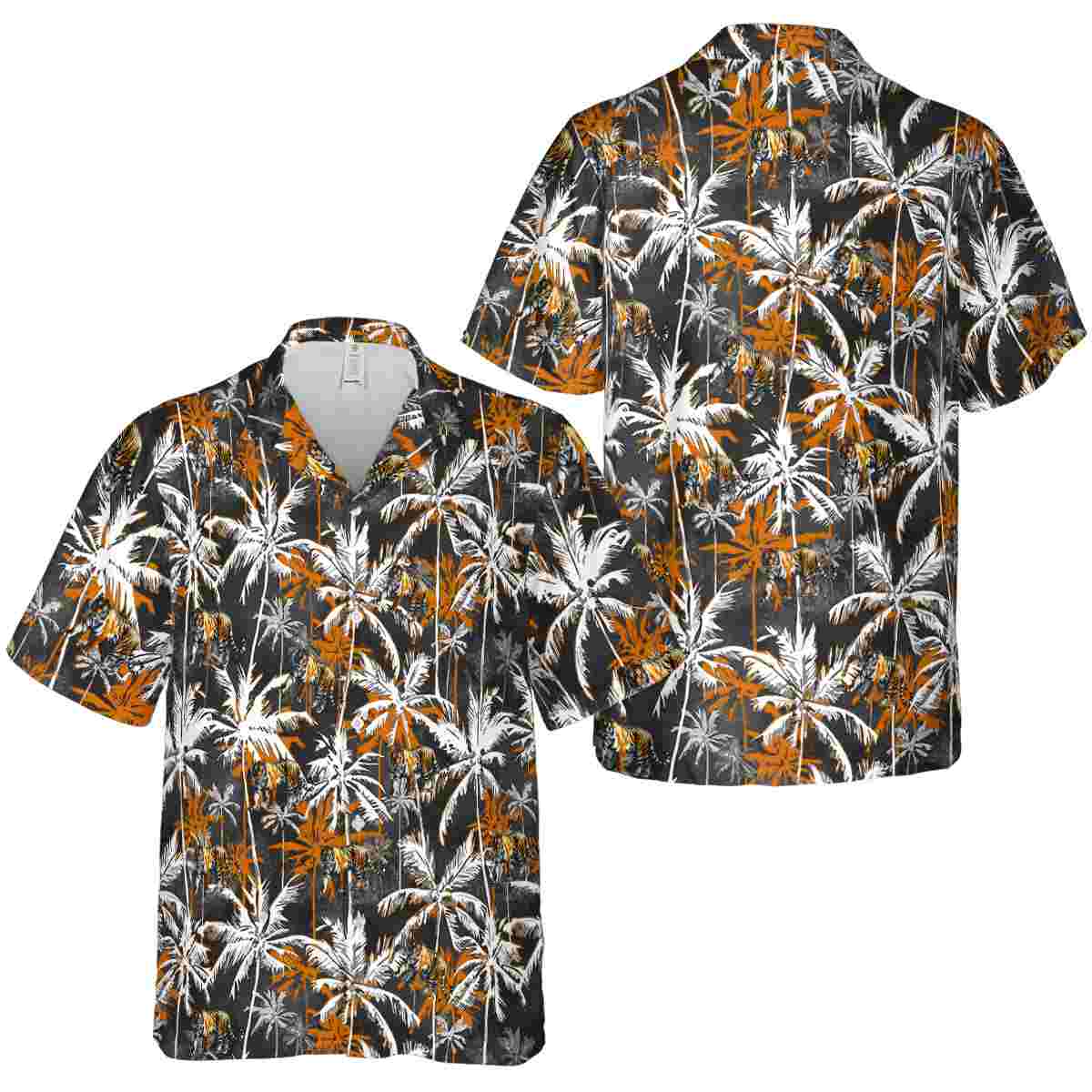 Tiger Palm Themed Hawaiian Shirt Premium grade Tiger Palm Themed Hawaiian Shirt Premium grade