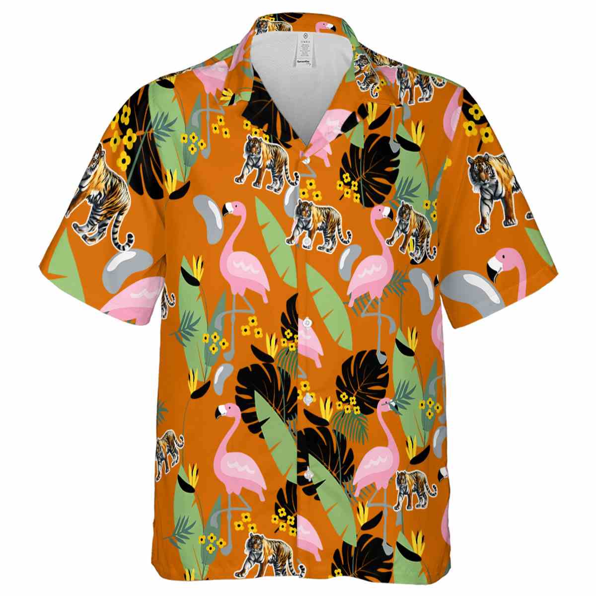 Tiger Pink Flamingo Hawaiian Shirt Fashion forward Tiger Pink Flamingo Hawaiian Shirt Fashion forward