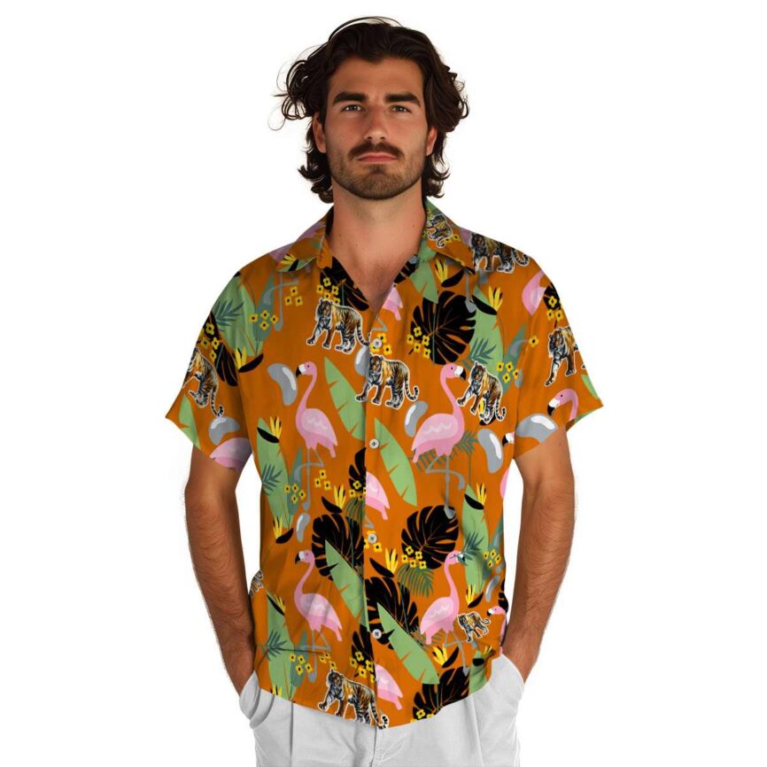 Tiger Pink Flamingo Hawaiian Shirt New Arrival