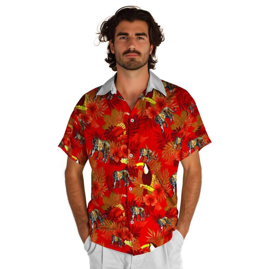 Tiger Tropical Bird Hawaiian Shirt New Arrival