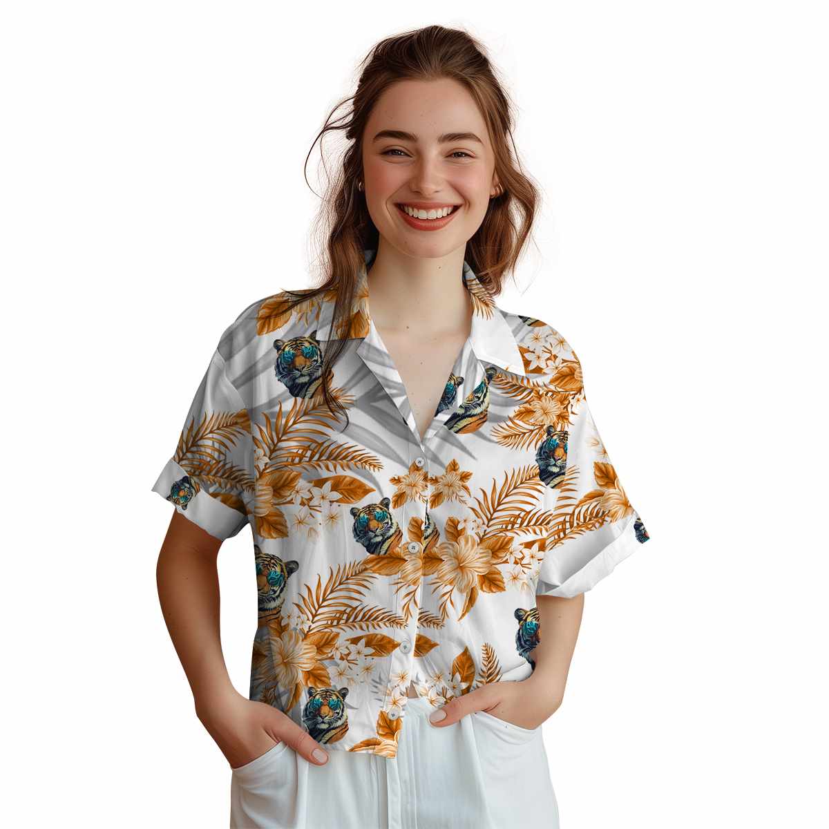 Tiger Tropical Blossom Hawaiian Shirt Top rated Tiger Tropical Blossom Hawaiian Shirt Top rated