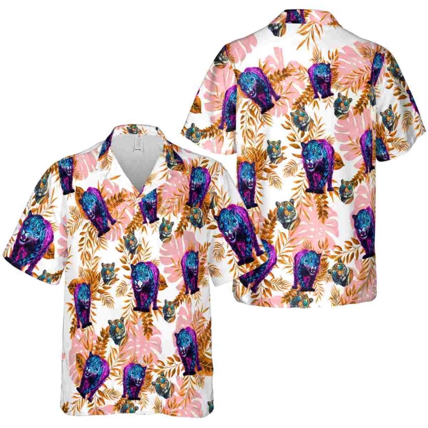 Tiger Tropical Fronds Hawaiian Shirt Premium grade