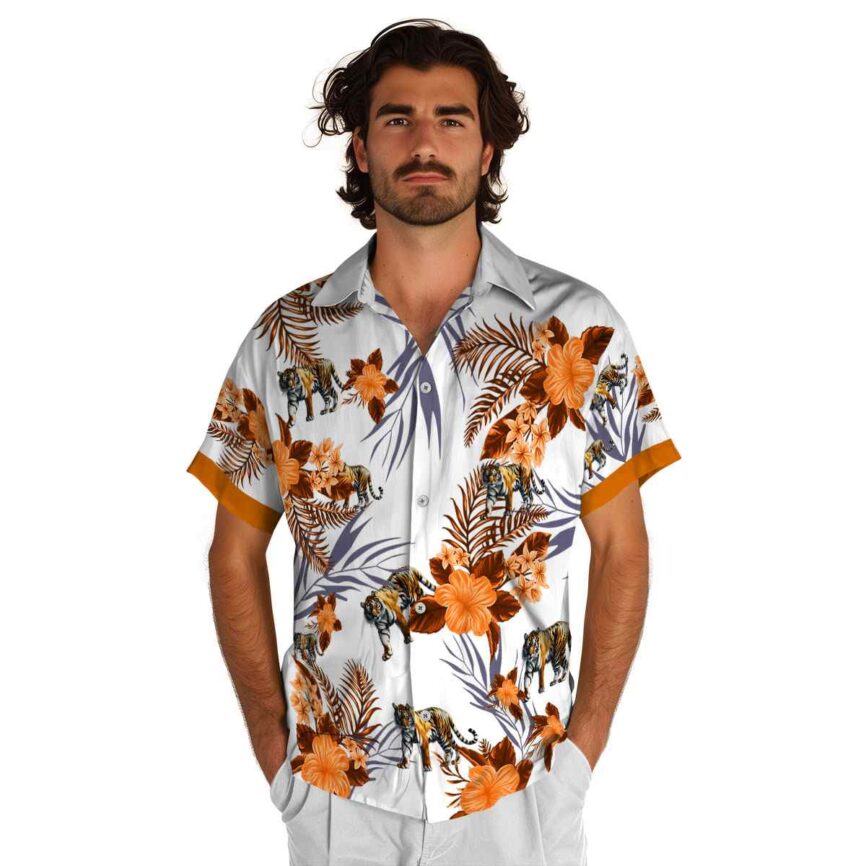 Tiger US Flag Floral Hawaiian Shirt New Arrival