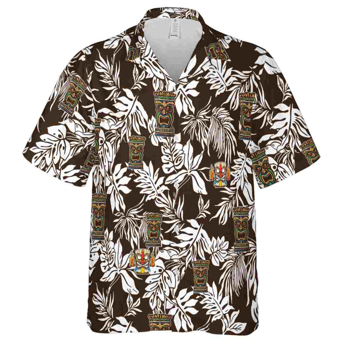 Tiki Bold Foliage Hawaiian Shirt Fashion forward Tiki Bold Foliage Hawaiian Shirt Fashion forward
