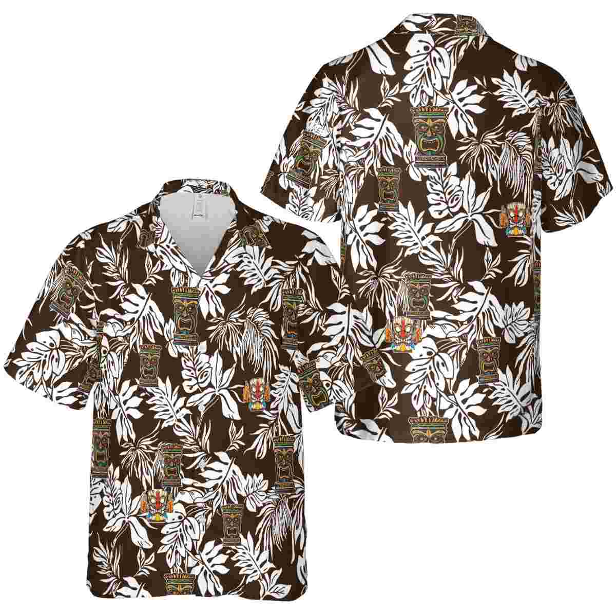 Tiki Bold Foliage Hawaiian Shirt Premium grade Tiki Bold Foliage Hawaiian Shirt Premium grade