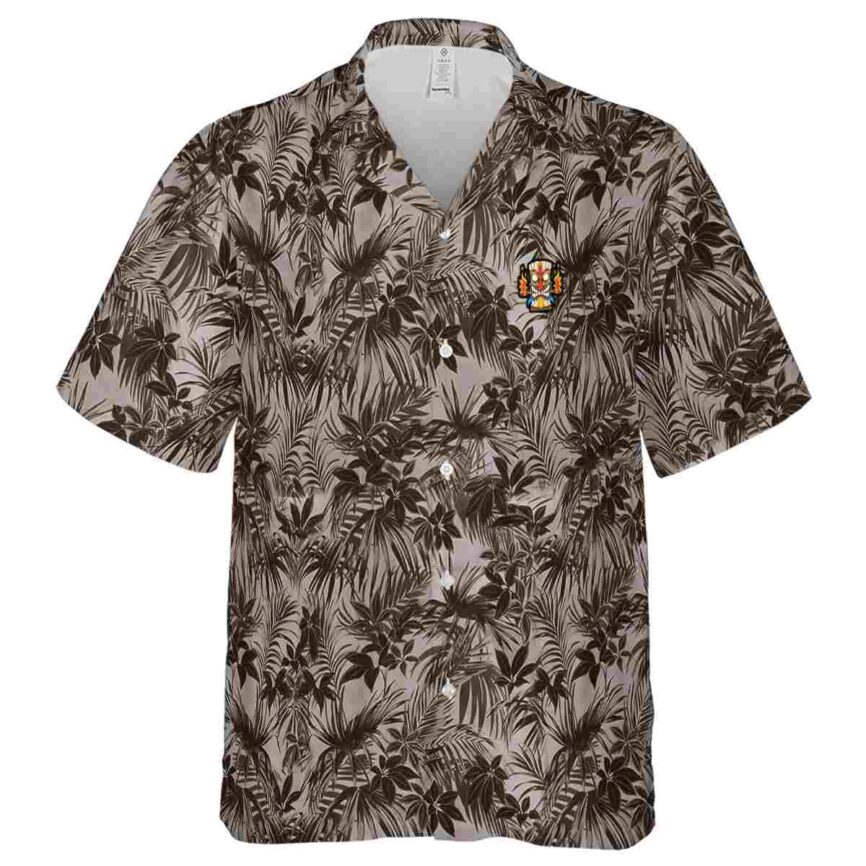Tiki Foliage Print Hawaiian Shirt Fashion forward