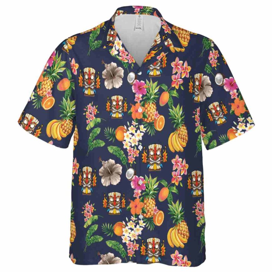Tiki Fruit Pattern Hawaiian Shirt Fashion forward