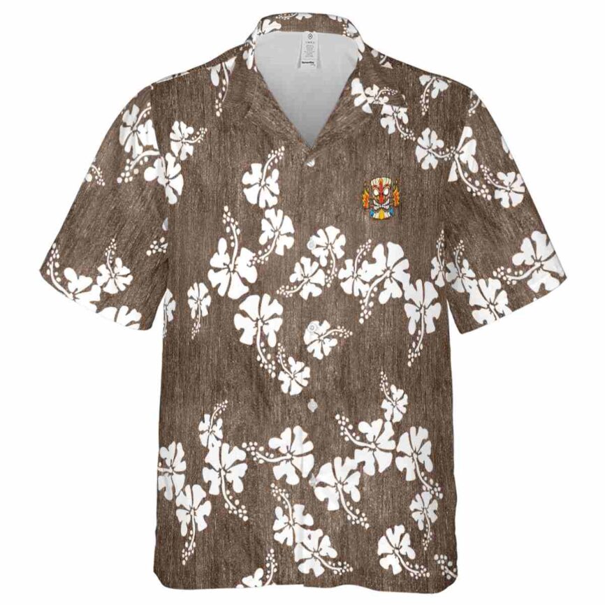 Tiki Hibiscus Blossom Hawaiian Shirt Fashion forward