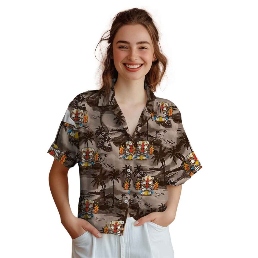 Tiki Island Beach Hawaiian Shirt Top rated