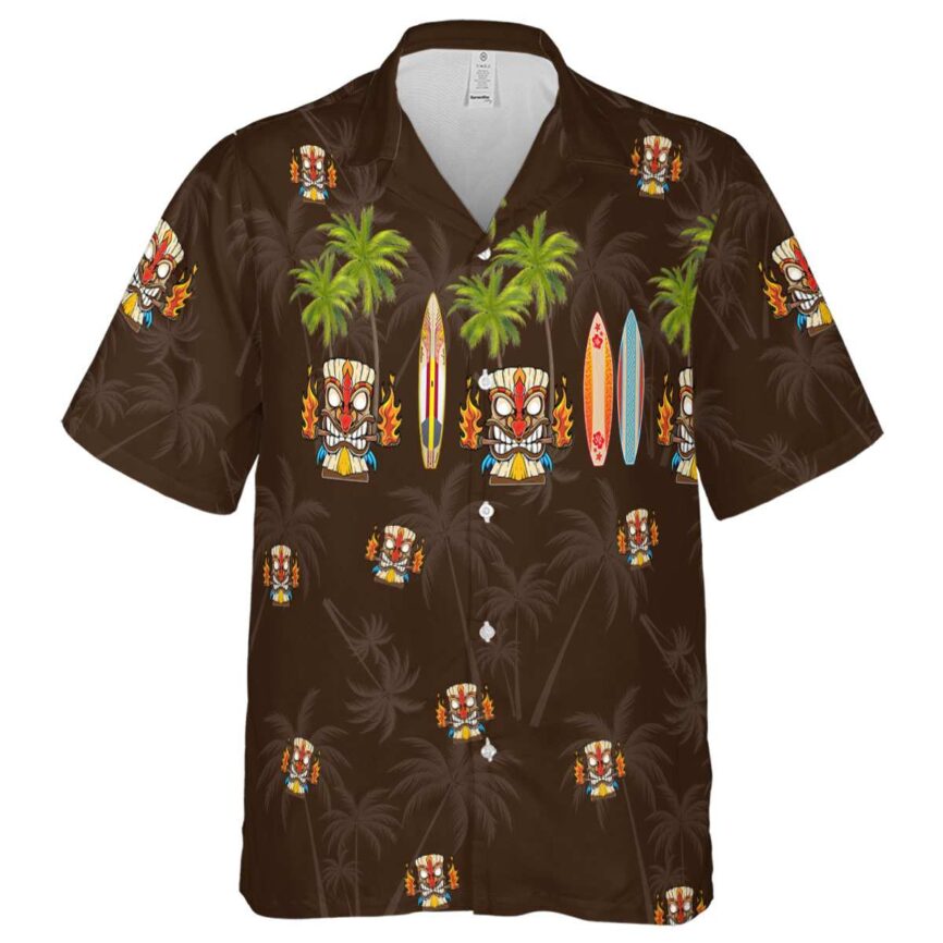 Tiki Island Theme Hawaiian Shirt Fashion forward