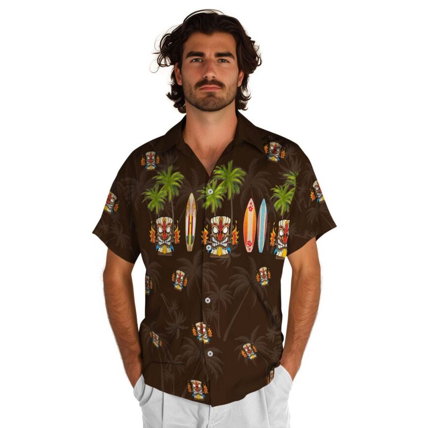 Tiki Island Theme Hawaiian Shirt New Arrival
