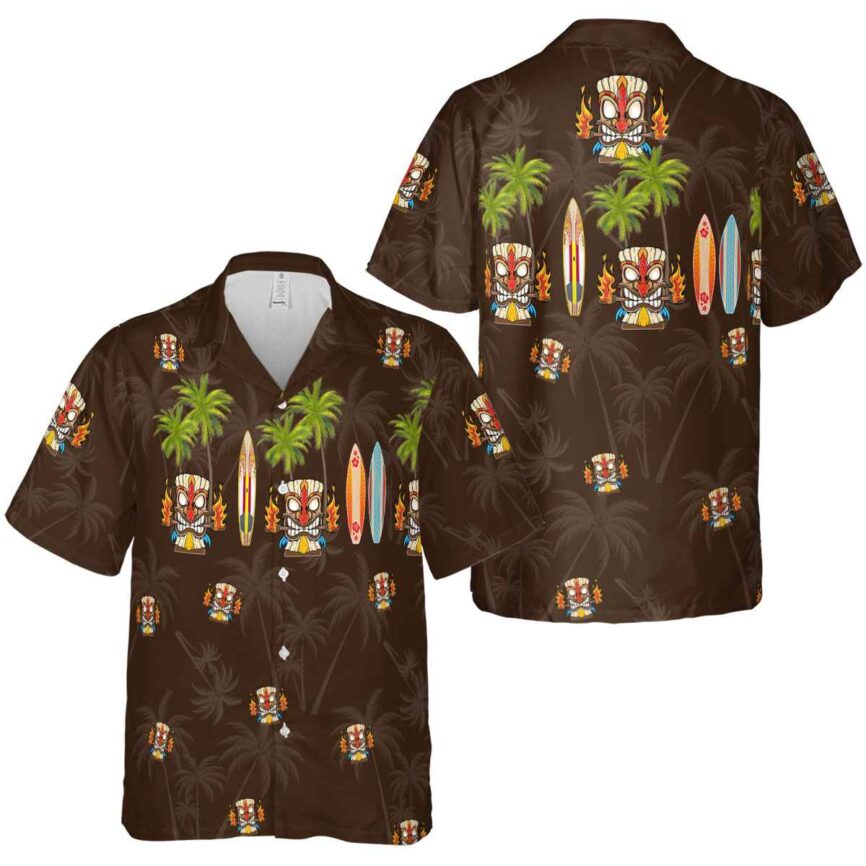 Tiki Island Theme Hawaiian Shirt Premium grade
