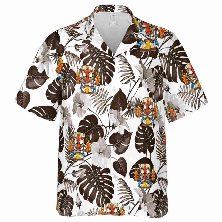 Tiki Leaf Pattern Hawaiian Shirt Fashion forward