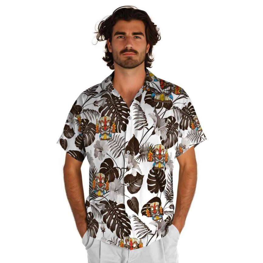 Tiki Leaf Pattern Hawaiian Shirt New Arrival