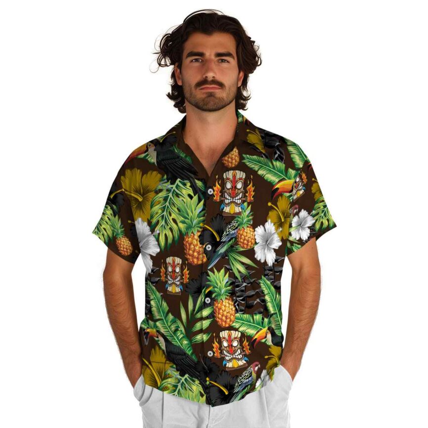 Tiki Leafy Toucan Hawaiian Shirt New Arrival