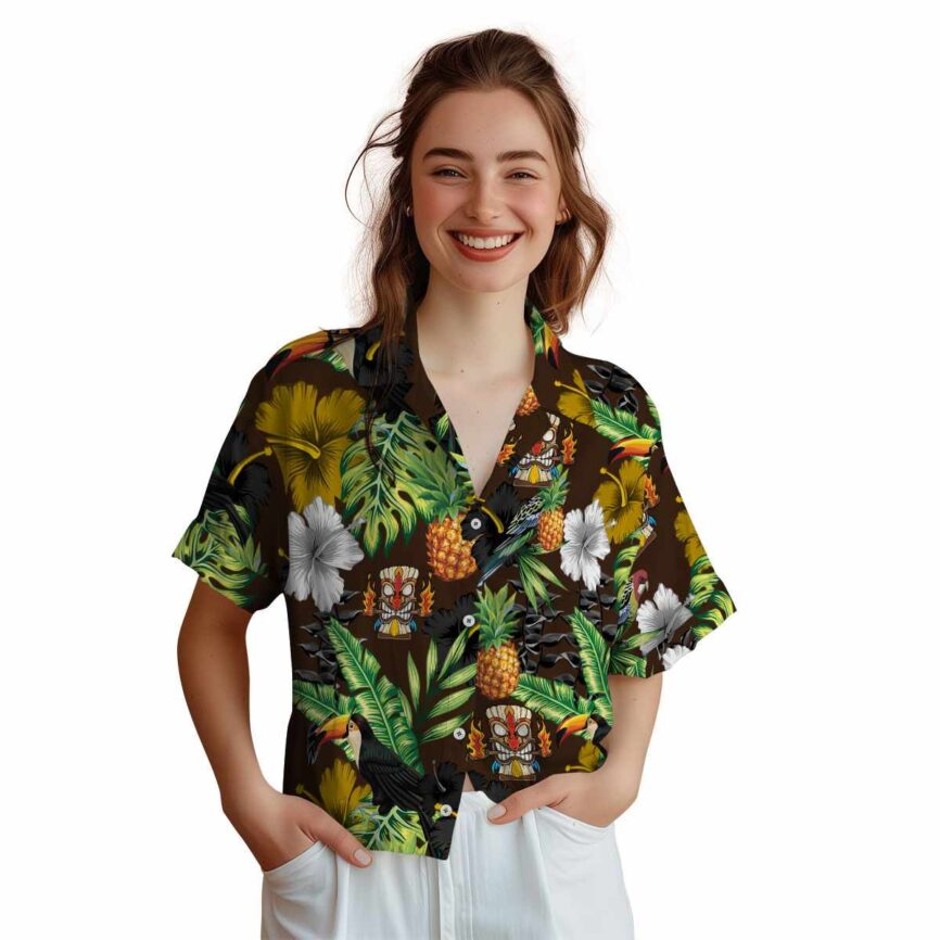 Tiki Leafy Toucan Hawaiian Shirt Top rated