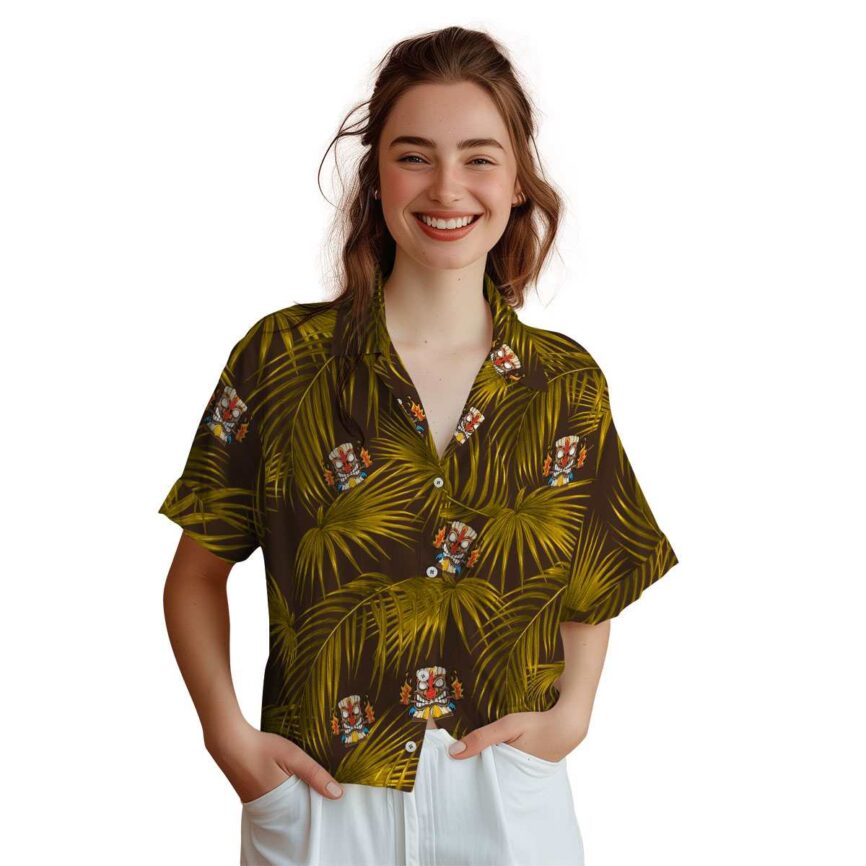 Tiki Palm Frond Hawaiian Shirt Top rated