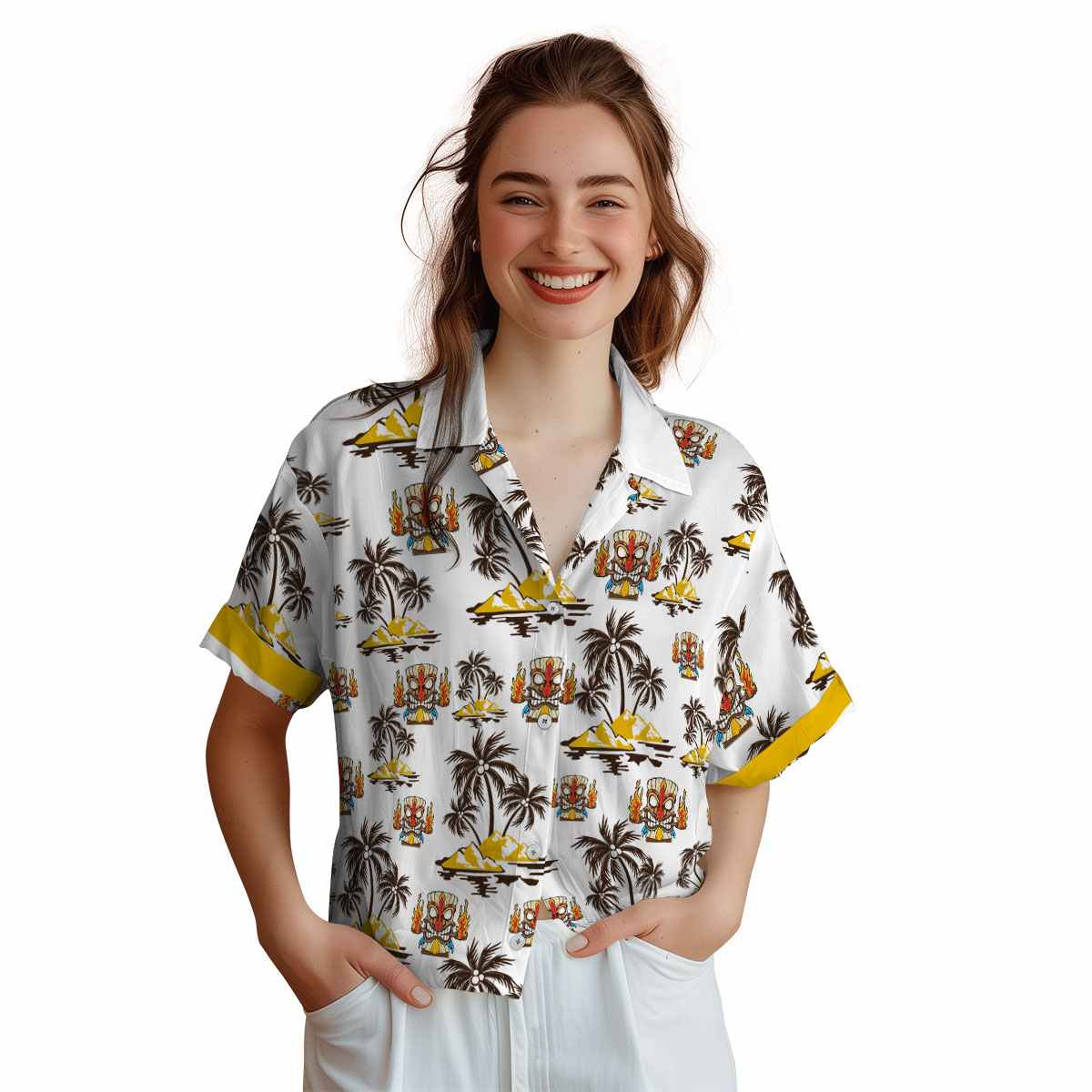Tiki Palm Island Graphic Hawaiian Shirt Top rated Tiki Palm Island Graphic Hawaiian Shirt Top rated