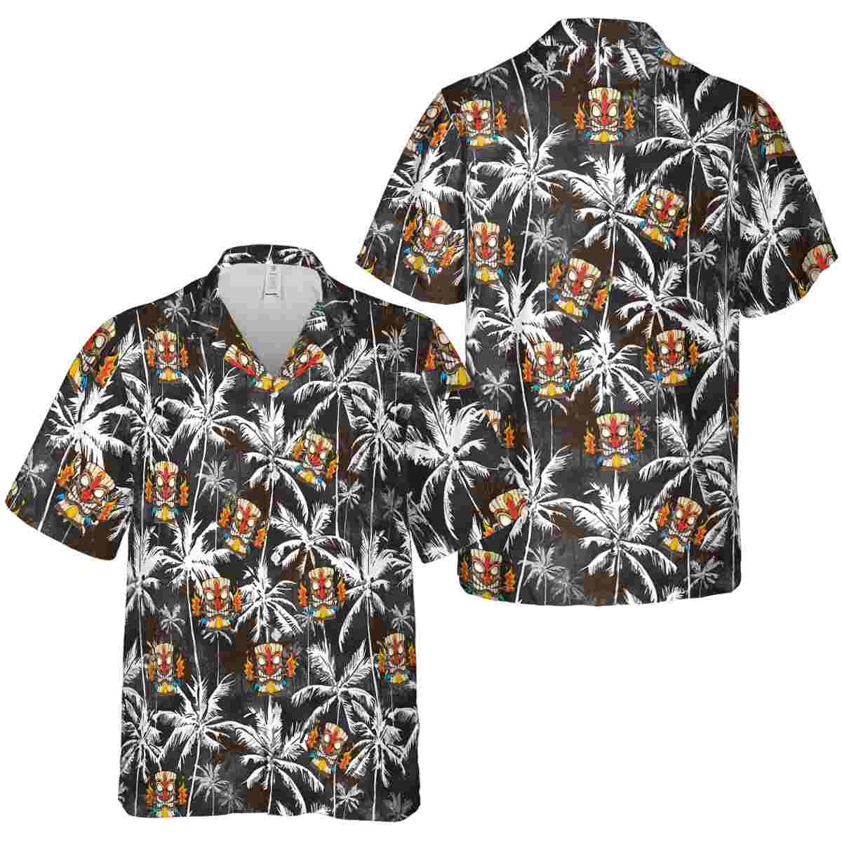 Tiki Palm Themed Hawaiian Shirt Premium grade Tiki Palm Themed Hawaiian Shirt Premium grade