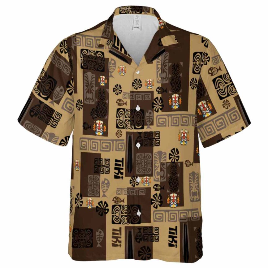 Tiki Tiki Motifs Hawaiian Shirt Fashion forward