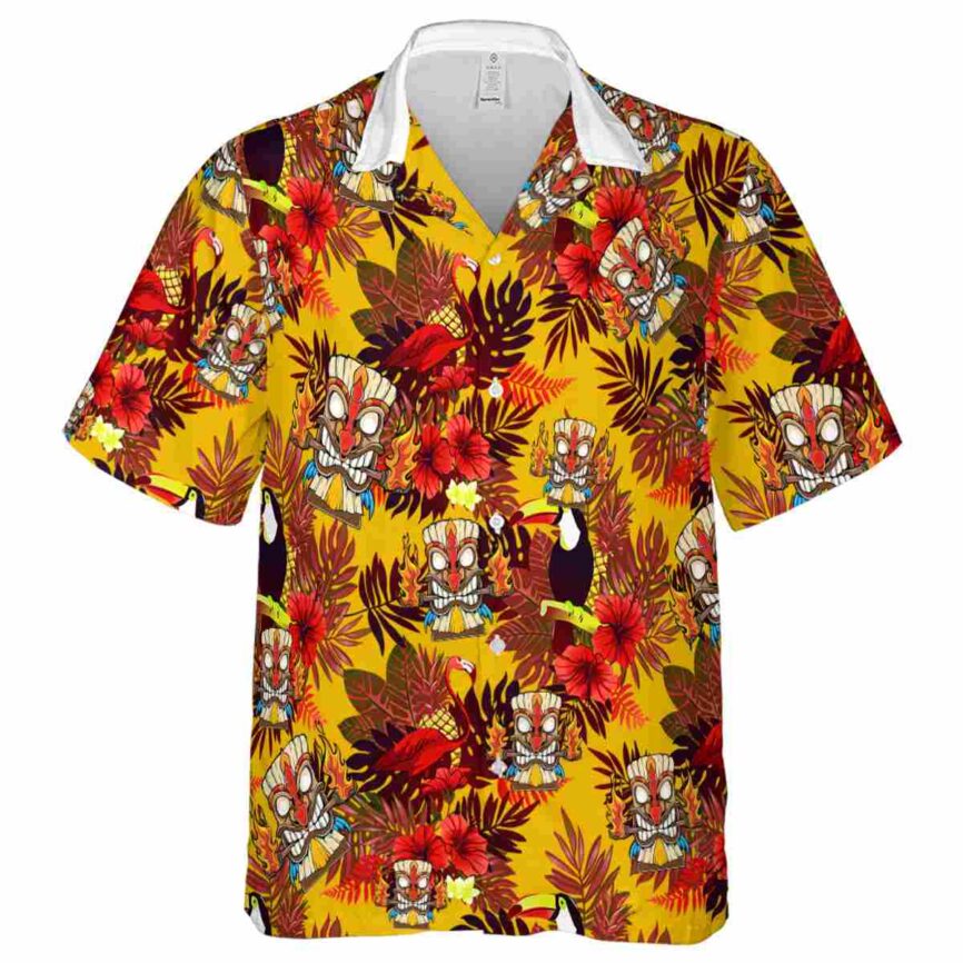 Tiki Tropical Bird Hawaiian Shirt Fashion forward