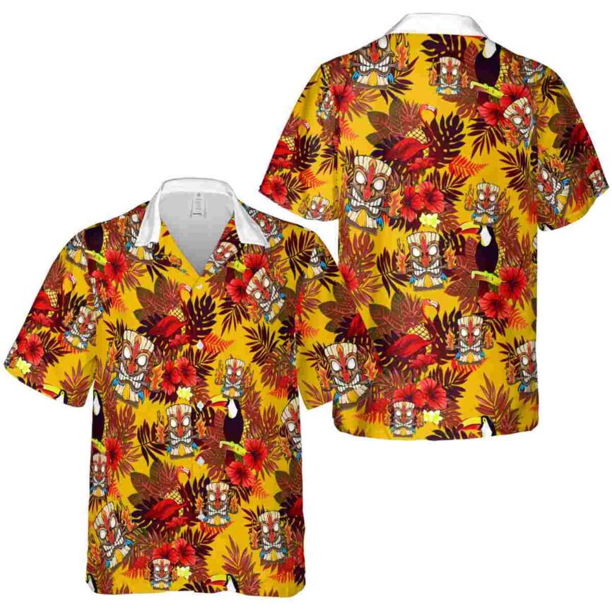 Tiki Tropical Bird Hawaiian Shirt Premium grade