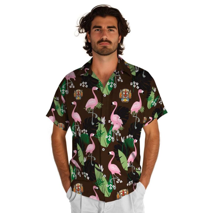 Tiki Tropical Flamingo Hawaiian Shirt New Arrival