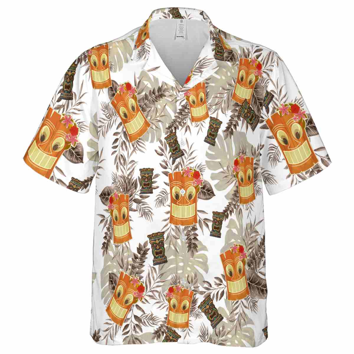 Tiki Tropical Fronds Hawaiian Shirt Fashion forward Tiki Tropical Fronds Hawaiian Shirt Fashion forward