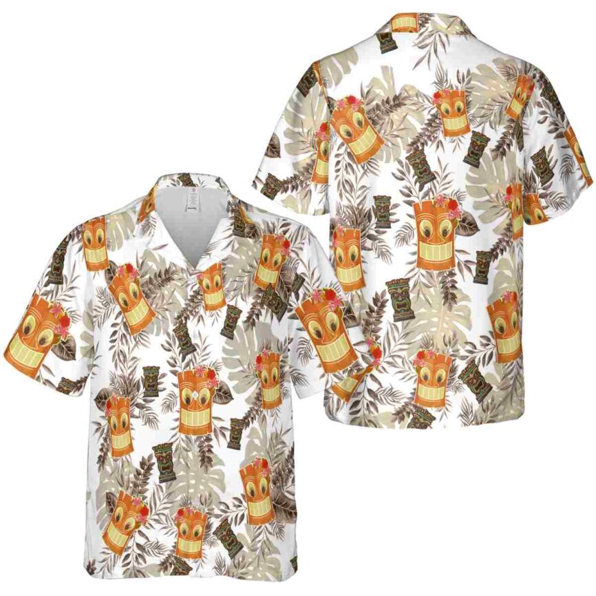 Tiki Tropical Fronds Hawaiian Shirt Premium grade