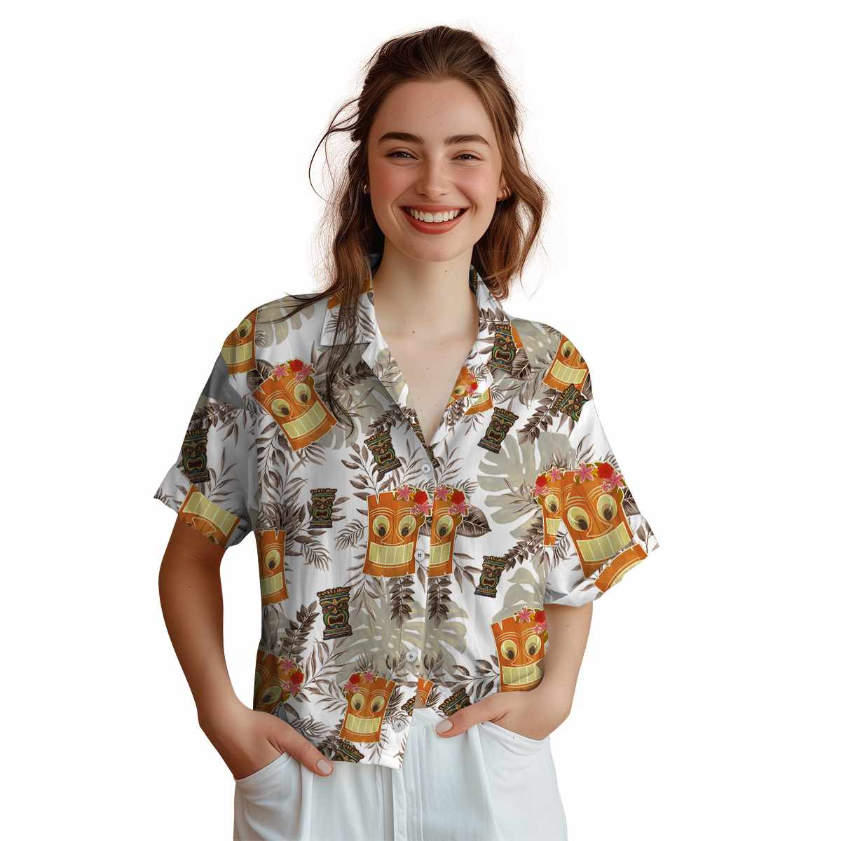 Tiki Tropical Fronds Hawaiian Shirt Top rated Tiki Tropical Fronds Hawaiian Shirt Top rated
