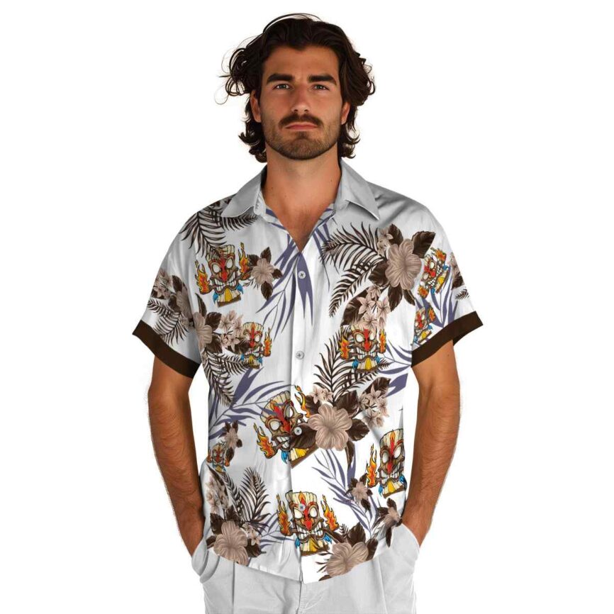 Tiki US Flag Floral Hawaiian Shirt New Arrival