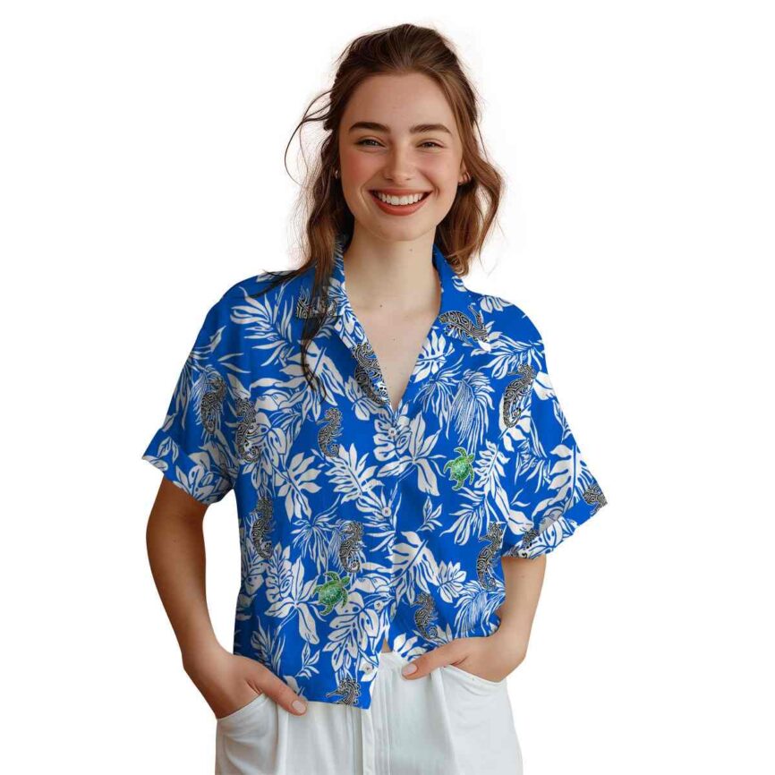 Tribal Bold Foliage Hawaiian Shirt Top rated